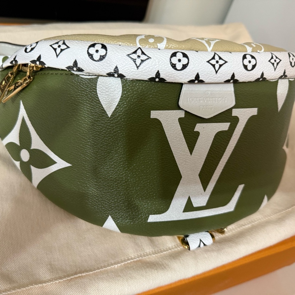 Louis Vuitton Limited Edition Bum Bag - Green and White Crossbody Bag